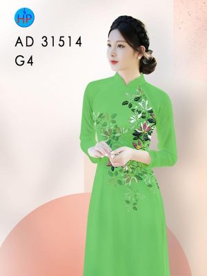 Vải Áo Dài Hoa In 3D AD 31514 23